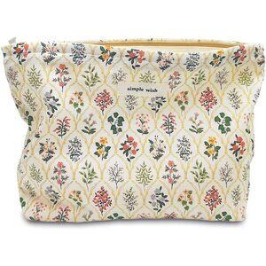 Aesthetic Floral Makeup Bag Cute Small Cosmetic Bags for Women Girls, Travel Toi